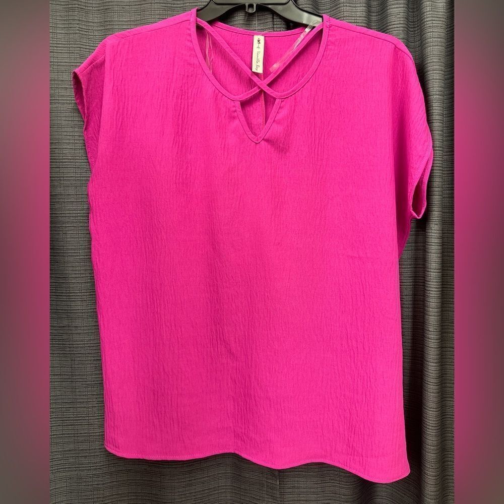 🛍️ Vanilla Bay Ladies Pink Blouse NEW